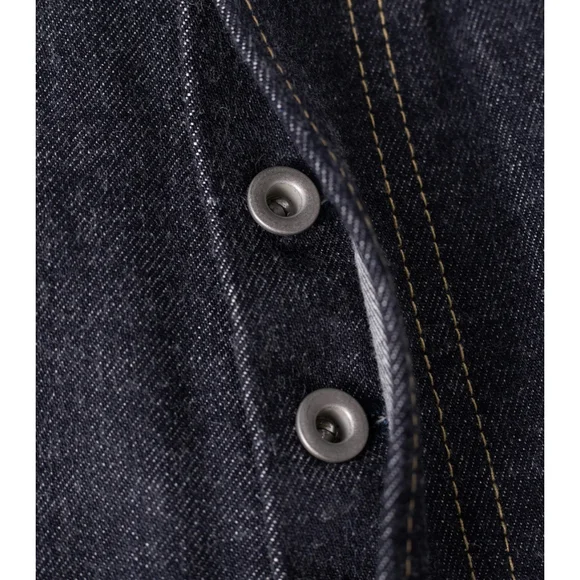 NON STOCK 15oz Raw Denim Selvedge Jeans Regular Fit Straight Rigid Version 34x34 - Picture 12 of 14